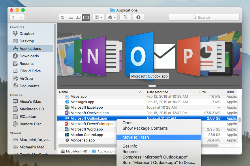 outlook 2019 for mac